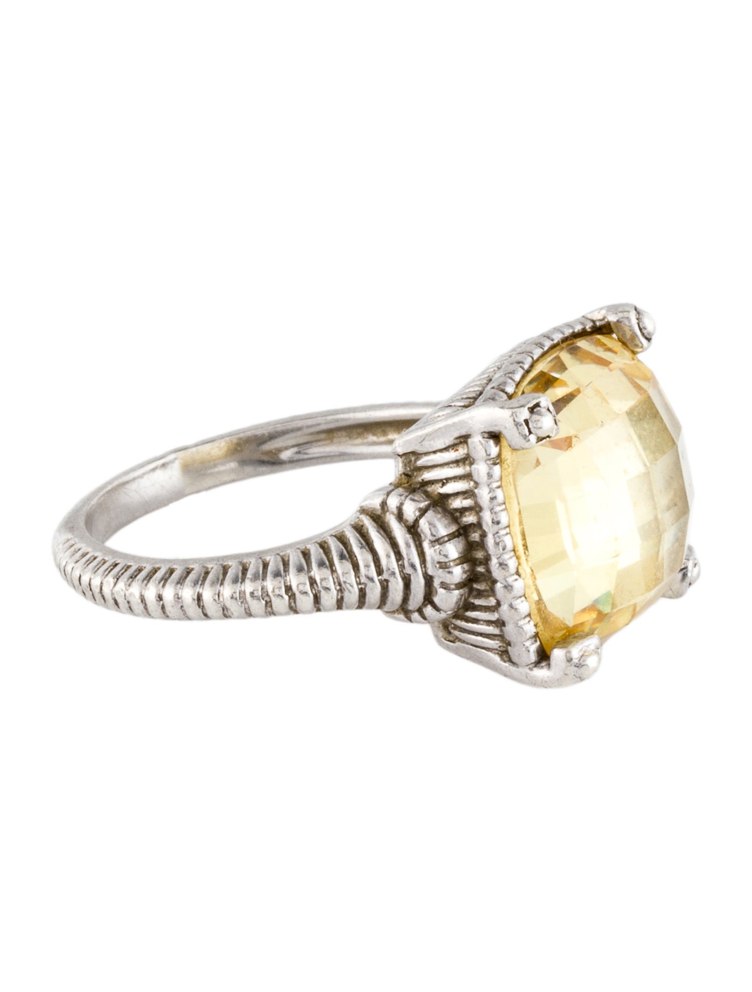 Judith Ripka Cubic Zirconia La Petite Cocktail Ring