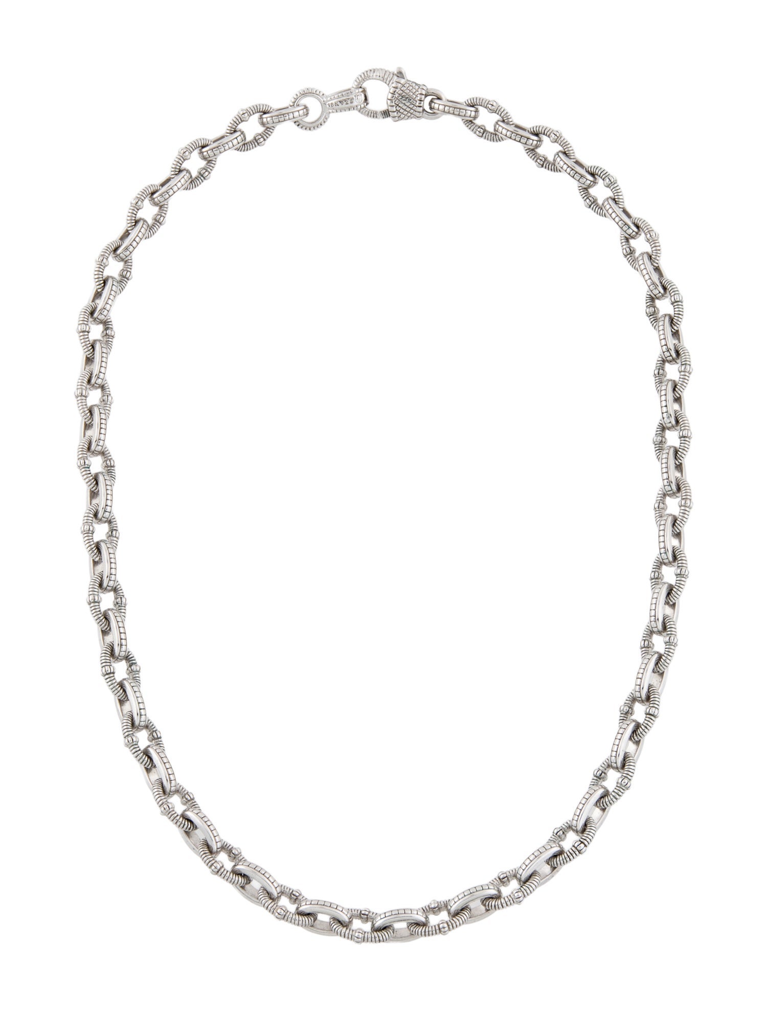 Judith Ripka Diamond Oval Link Chain