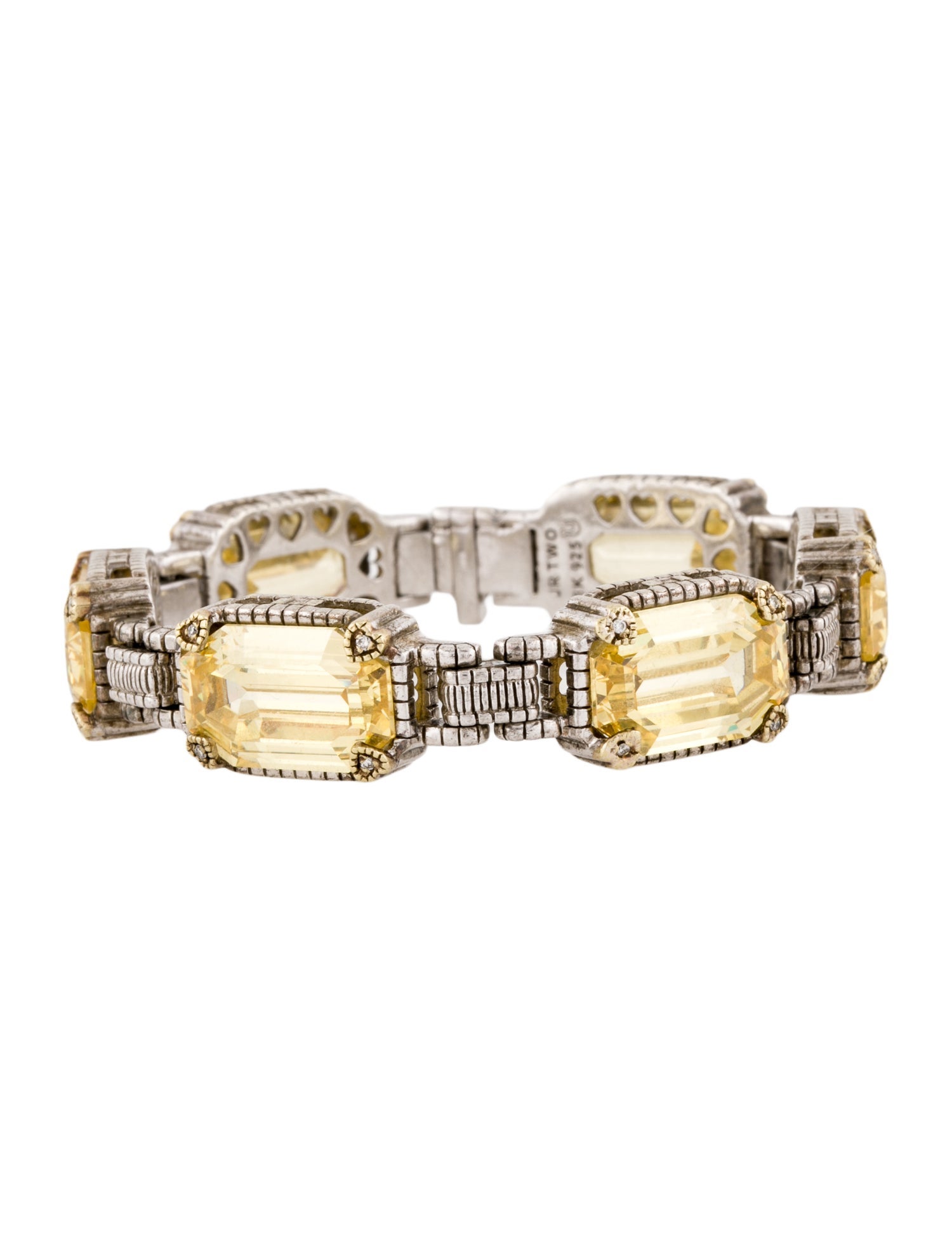 Judith Ripka Diamond & Cubic Zirconia Station Bracelet