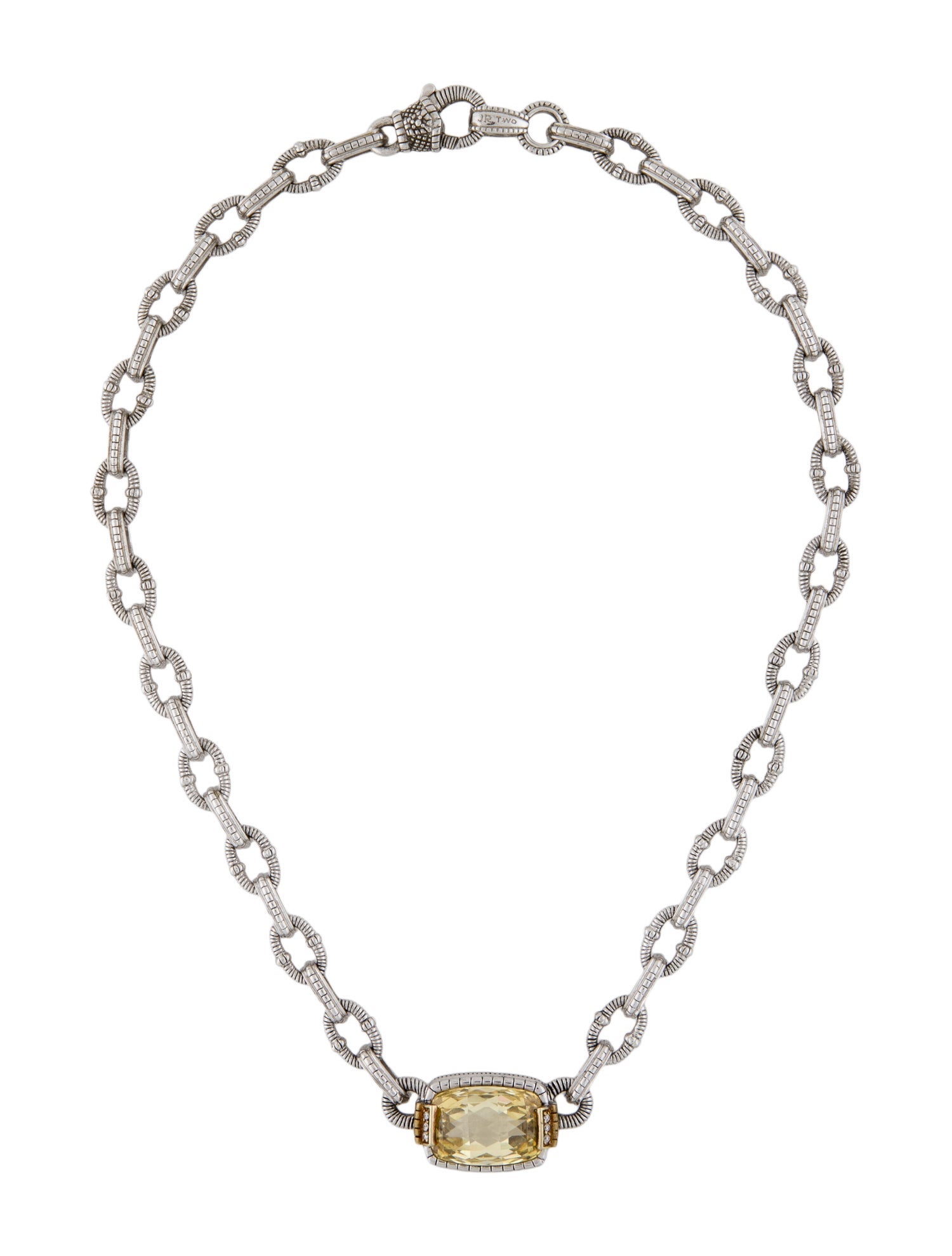 Judith Ripka Diamond & Cubic Zirconia Pendant Necklace