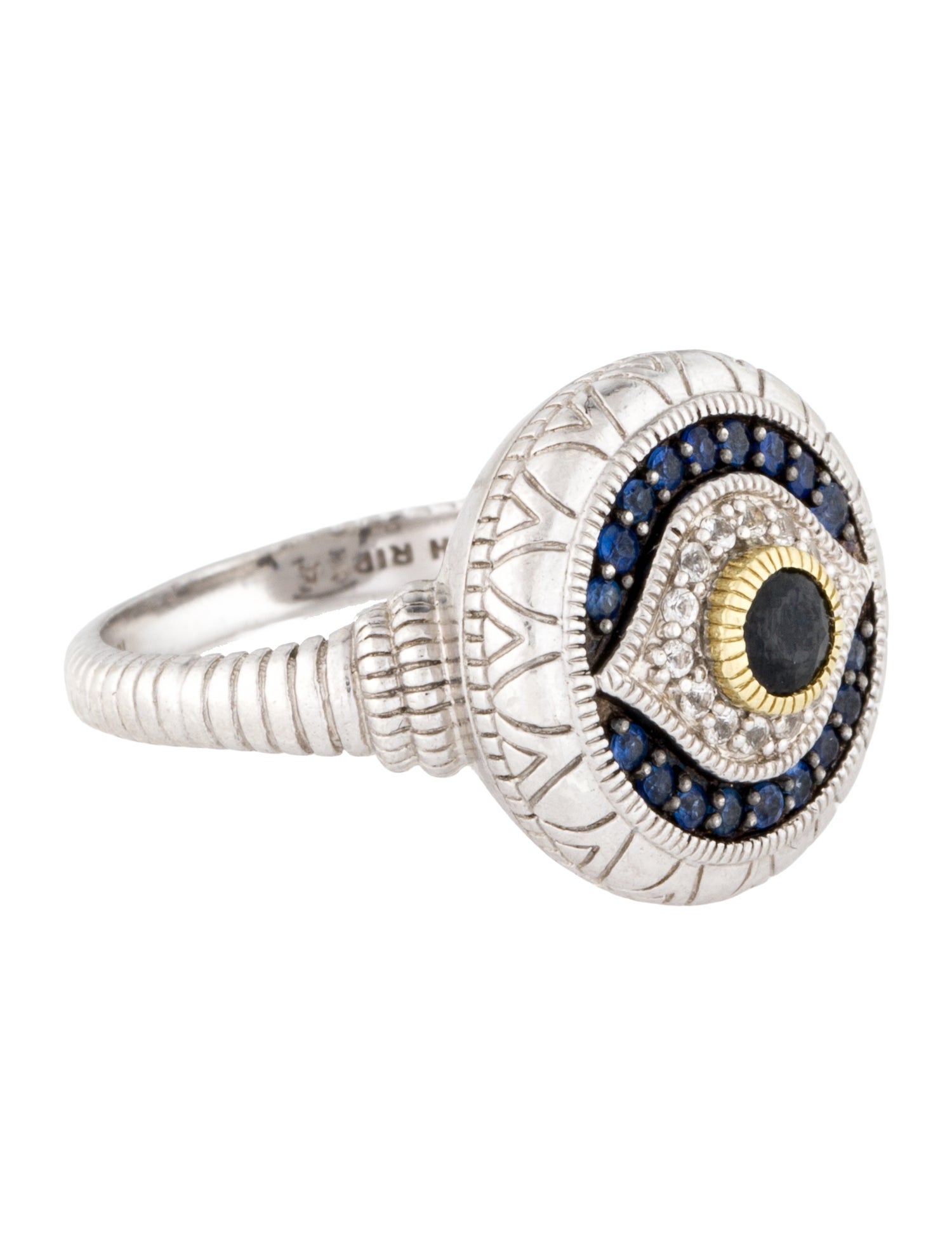 Judith Ripka Sapphire & Topaz Evil Eye Cocktail Ring