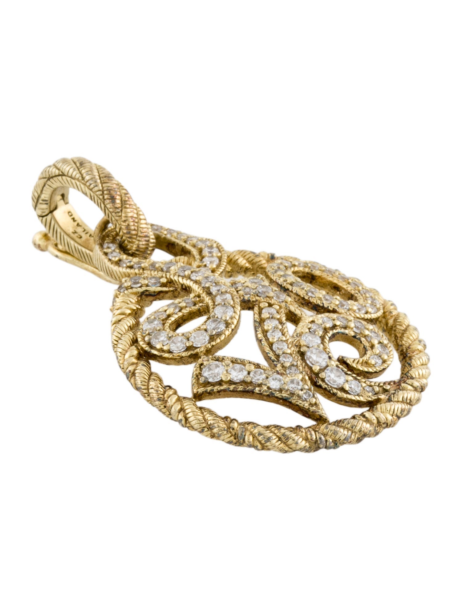 Judith Ripka Cubic Zirconia 'Love' Pendant