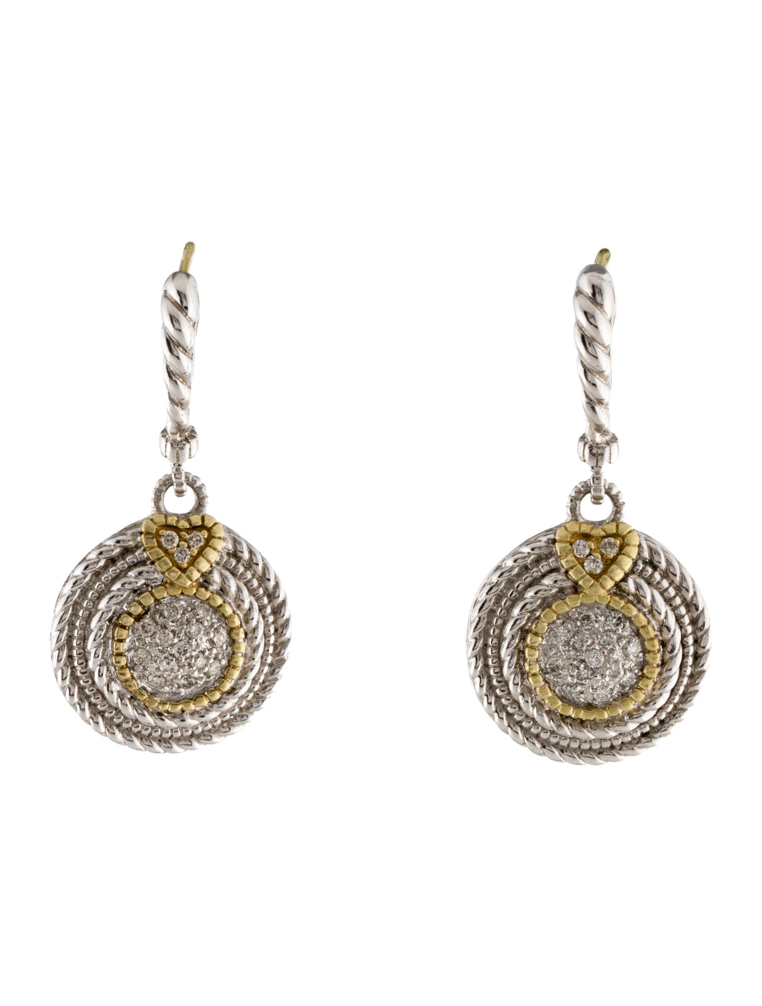 Judith Ripka Diamond Drop Earrings
