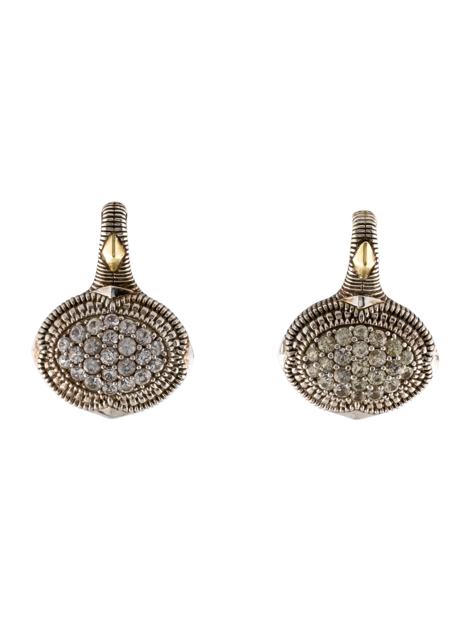Judith Ripka Sapphire Drop Earrings