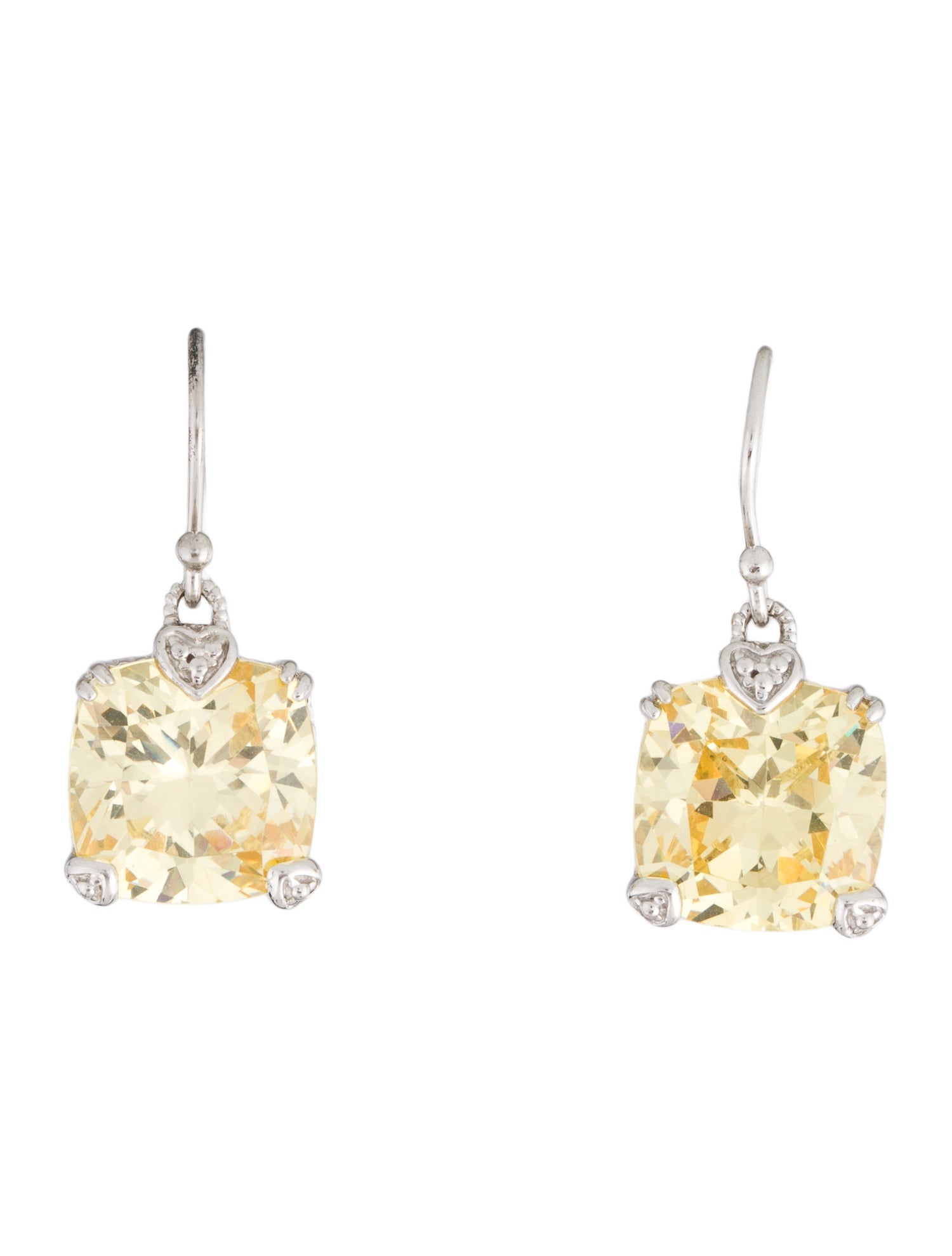 Judith Ripka Cubic Zirconia Drop Earrings