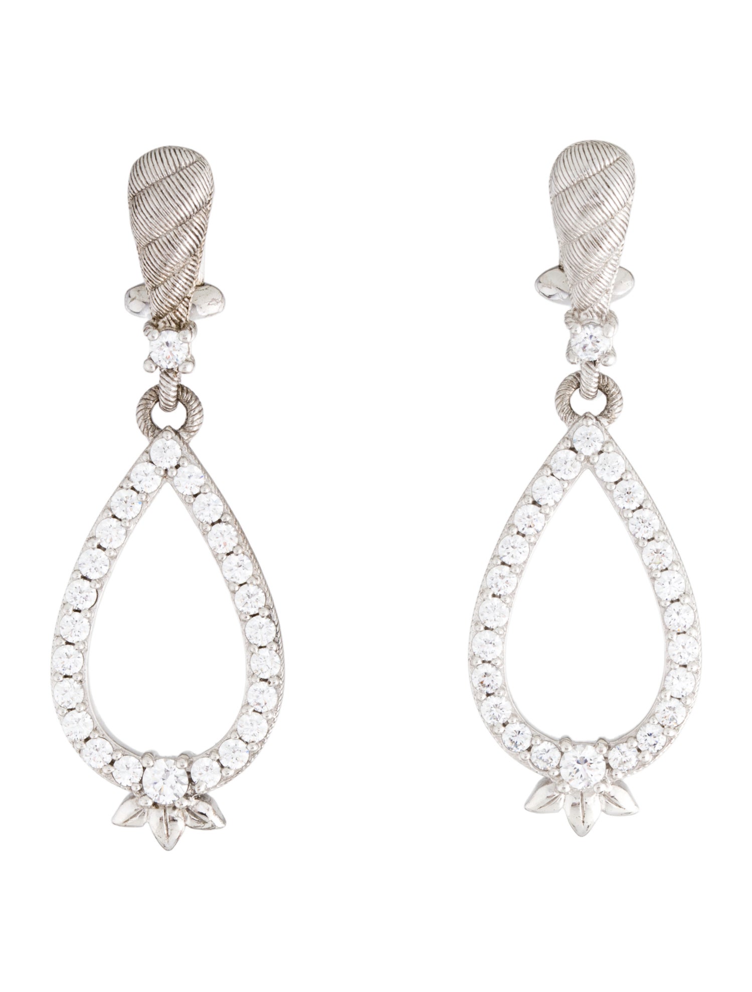 Judith Ripka Cubic Zirconia Drop Earrings
