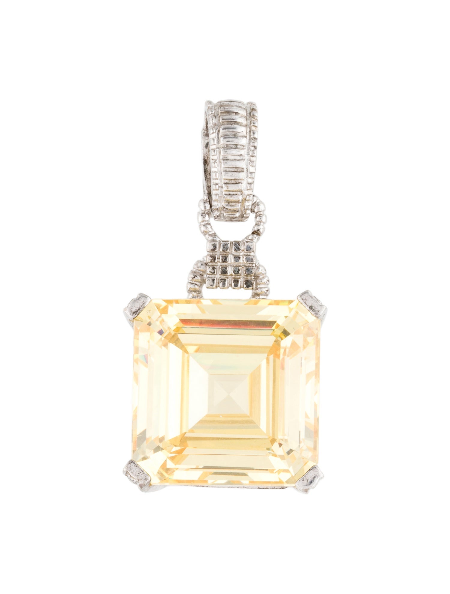 Judith Ripka Cubic Zirconia Necklace Pendant