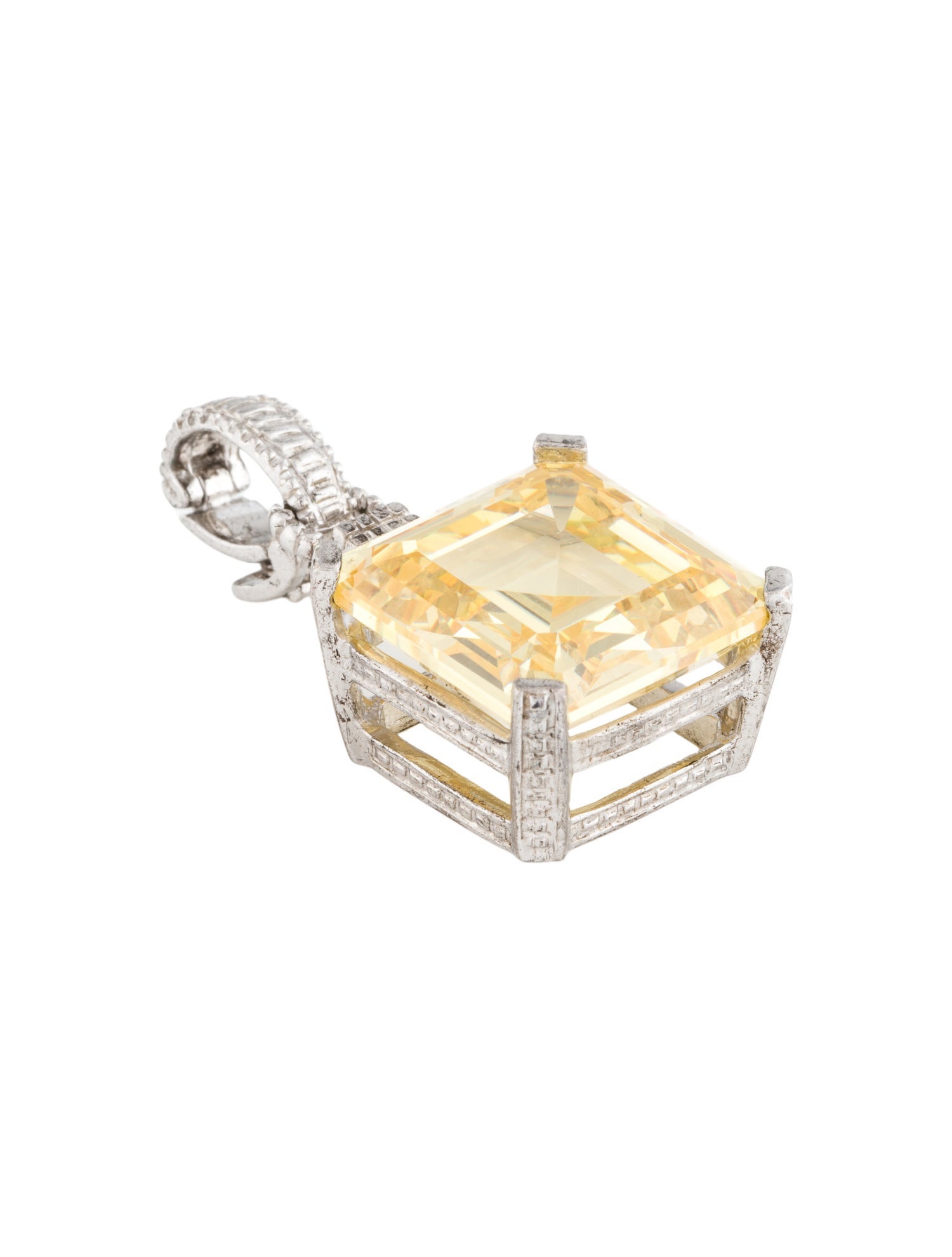 Judith Ripka Cubic Zirconia Necklace Pendant