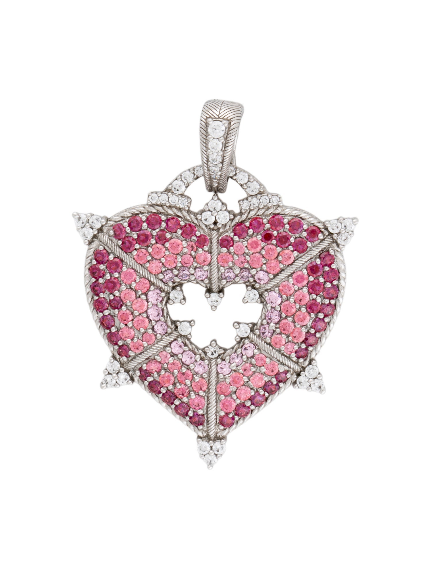 Judith Ripka Cubic Zirconia Heart Pendant