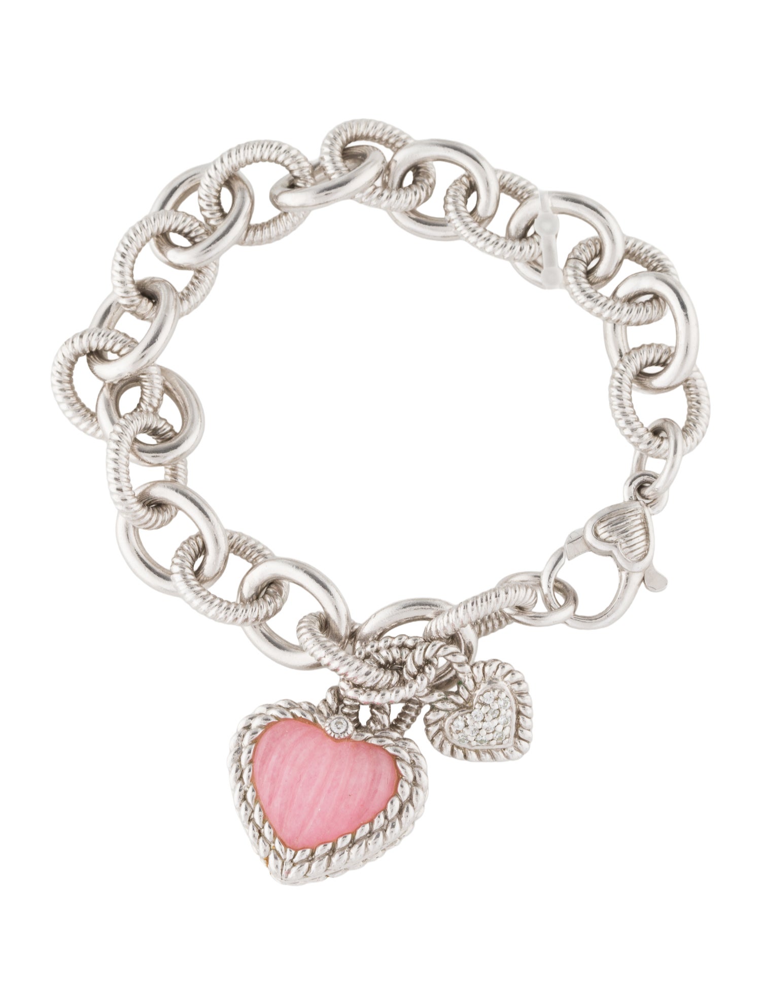 Judith Ripka Dyed Quartzite & Cubic Zirconia Link Bracelet