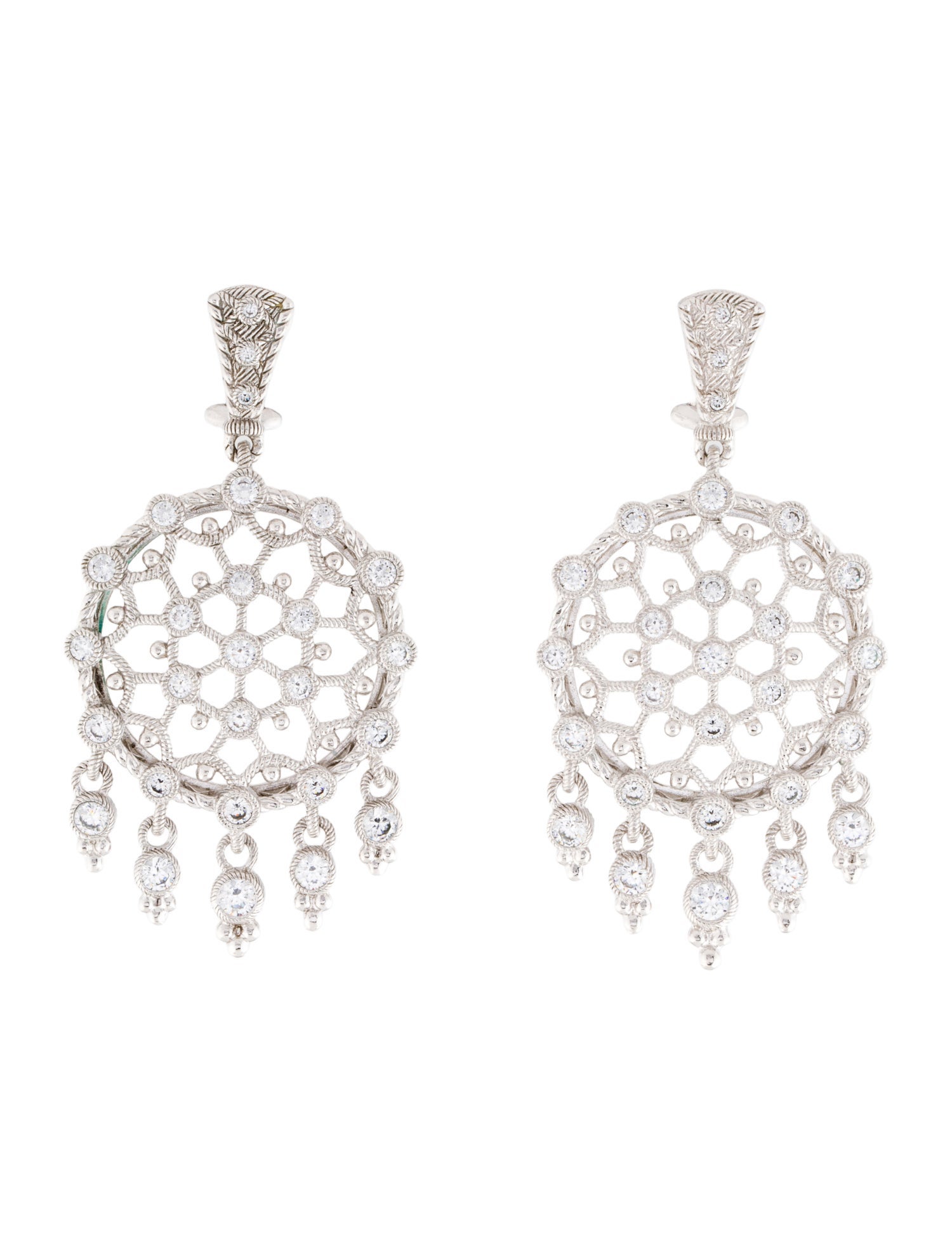 Judith Ripka Cubic Zirconia Drop Earrings
