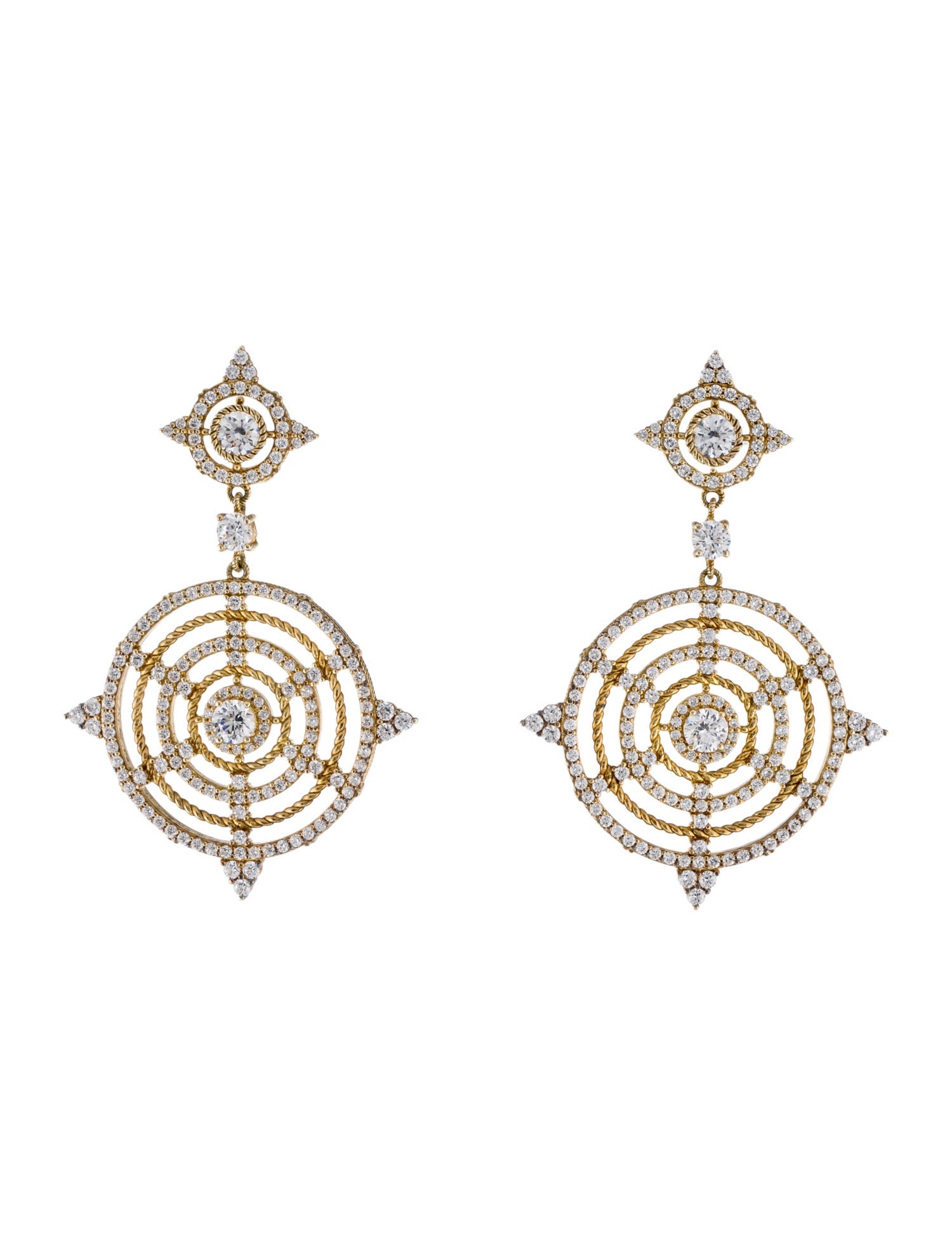 Judith Ripka Cubic Zirconia Drop Earrings