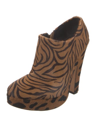 Jerome C. Rousseau Ponyhair Animal Print Boots