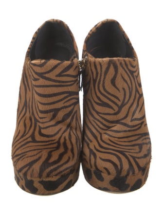 Jerome C. Rousseau Ponyhair Animal Print Boots