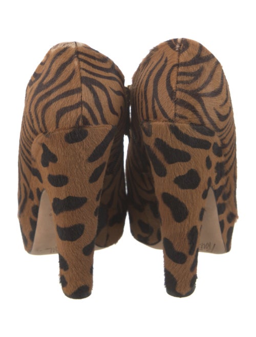 Jerome C. Rousseau Ponyhair Animal Print Boots