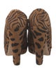 Jerome C. Rousseau Ponyhair Animal Print Boots