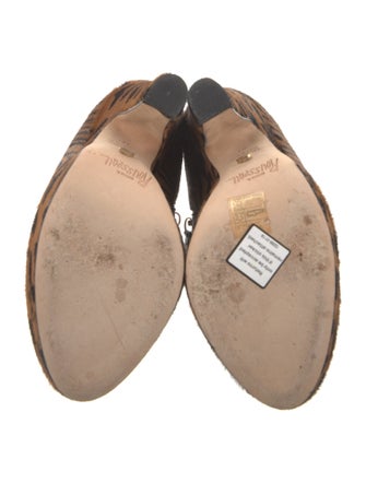 Jerome C. Rousseau Ponyhair Animal Print Boots