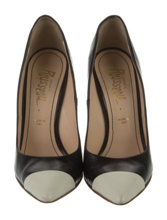 Jerome C. Rousseau Leather Slingback Pumps
