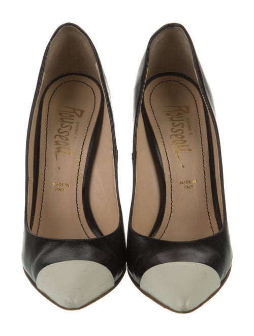 Jerome C. Rousseau Leather Slingback Pumps