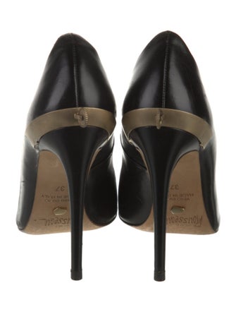 Jerome C. Rousseau Leather Slingback Pumps