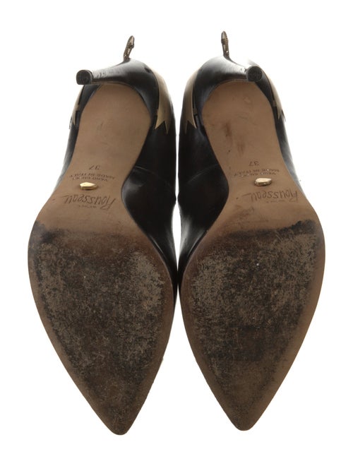 Jerome C. Rousseau Leather Slingback Pumps