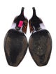 Jerome C. Rousseau Patent Leather Animal Print Pumps