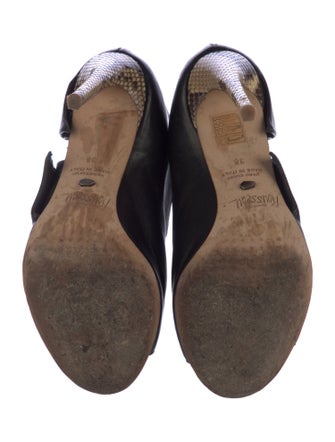 Jerome C. Rousseau Leather D'Orsay Pumps