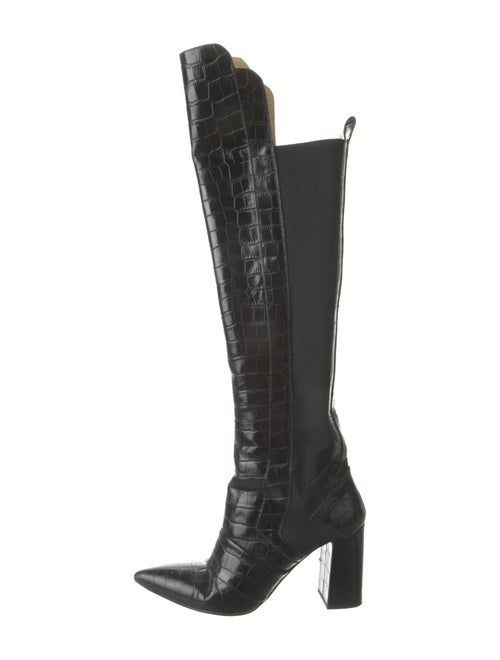 Jerome C. Rousseau Embossed Leather Boots