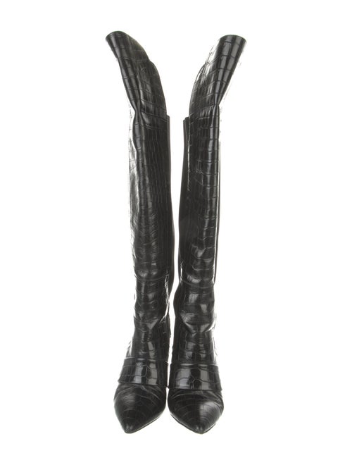 Jerome C. Rousseau Embossed Leather Boots