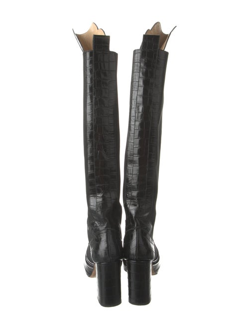 Jerome C. Rousseau Embossed Leather Boots