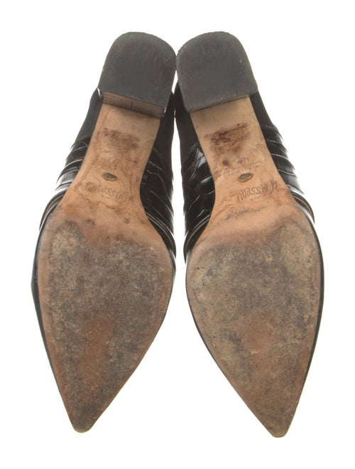 Jerome C. Rousseau Embossed Leather Boots