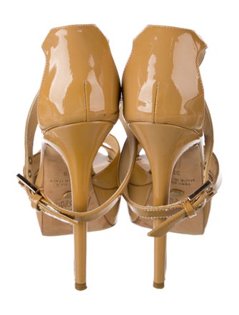 Jerome C. Rousseau Patent Leather Sandals