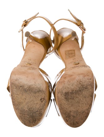 Jerome C. Rousseau Patent Leather Sandals