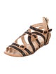 Jerome C. Rousseau Leather Gladiator Sandals