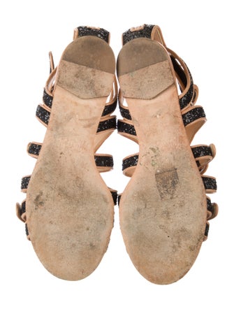 Jerome C. Rousseau Leather Gladiator Sandals