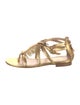 Jerome C. Rousseau Patent Leather Gladiator Sandals