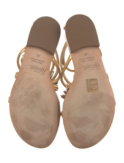 Jerome C. Rousseau Patent Leather Gladiator Sandals