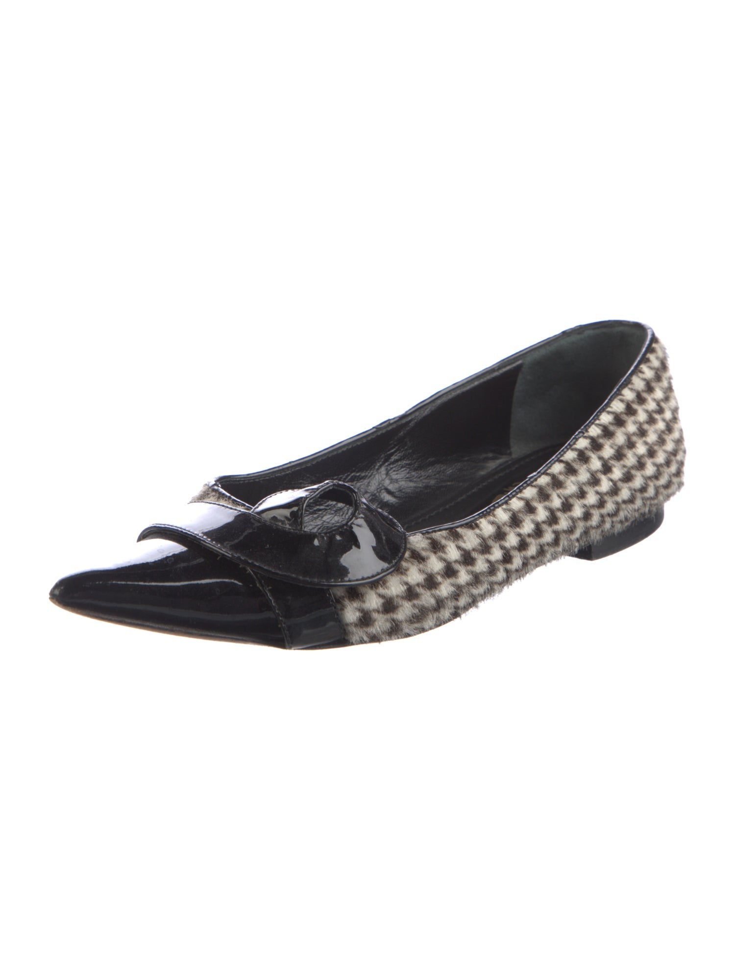 Jerome C. Rousseau Velvet Printed Flats