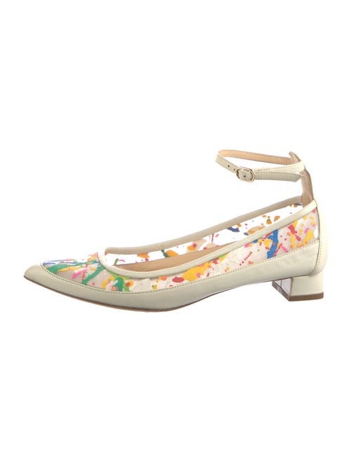 Jerome C. Rousseau Leather Printed Flats