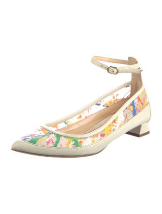 Jerome C. Rousseau Leather Printed Flats