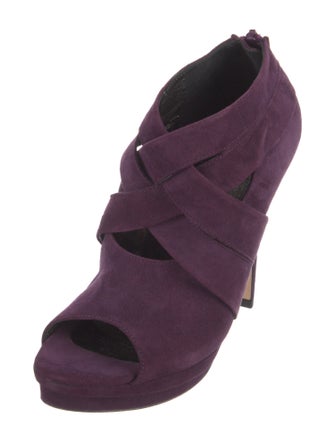 Jerome C. Rousseau Suede Cutout Accent Pumps