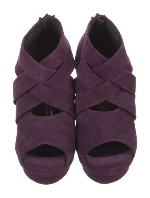 Jerome C. Rousseau Suede Cutout Accent Pumps