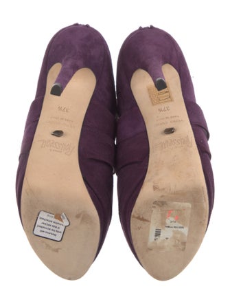 Jerome C. Rousseau Suede Cutout Accent Pumps