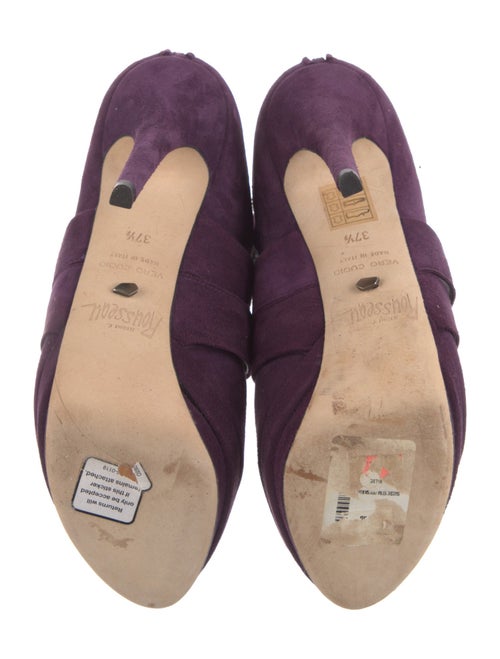 Jerome C. Rousseau Suede Cutout Accent Pumps