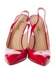 Jerome C. Rousseau Patent Leather Slingback Pumps