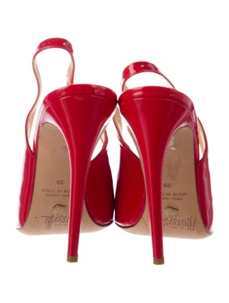 Jerome C. Rousseau Patent Leather Slingback Pumps