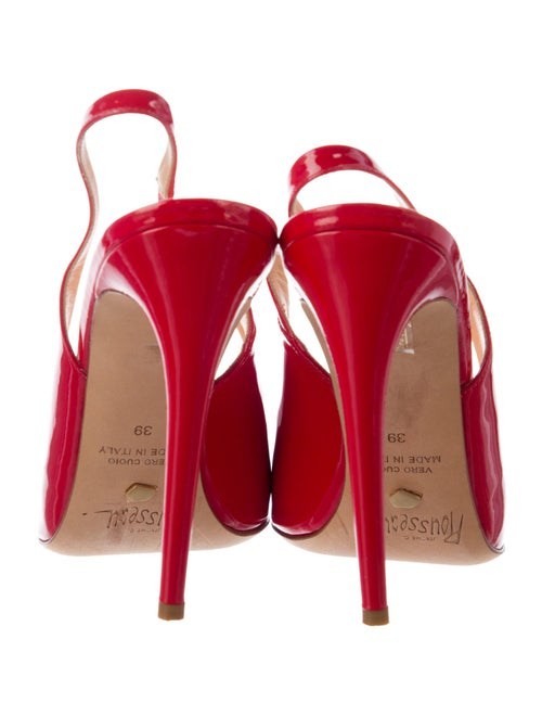 Jerome C. Rousseau Patent Leather Slingback Pumps