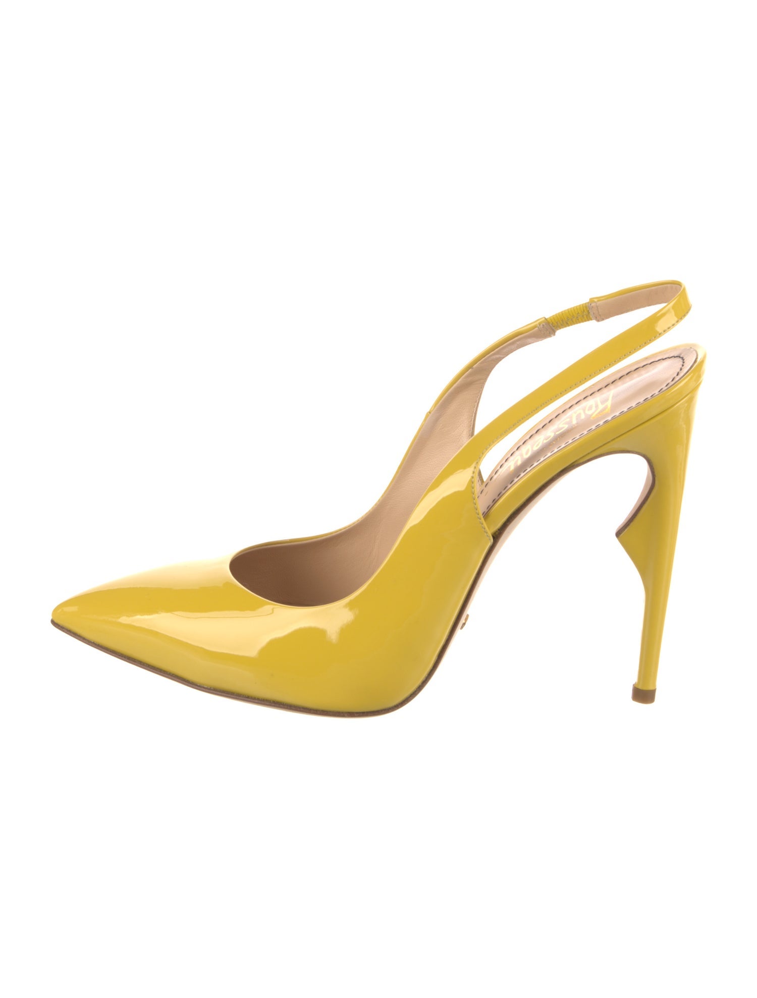 Jerome C. Rousseau Patent Leather Slingback Pumps w/ Tags