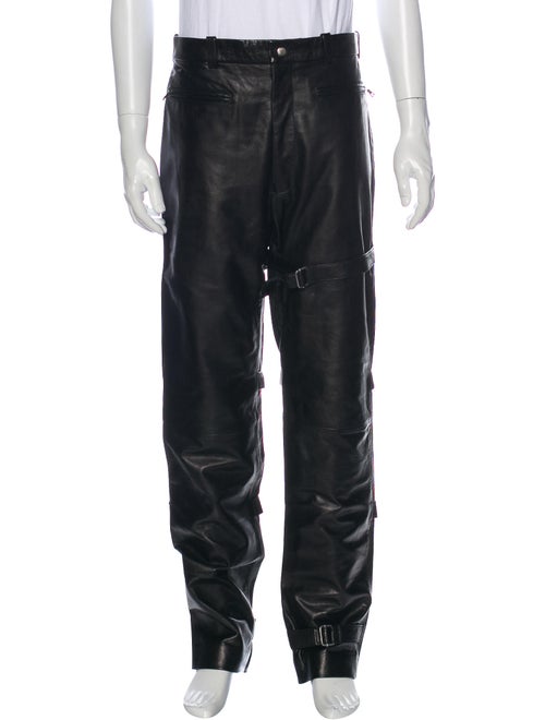 John Richmond Leather Pants Black