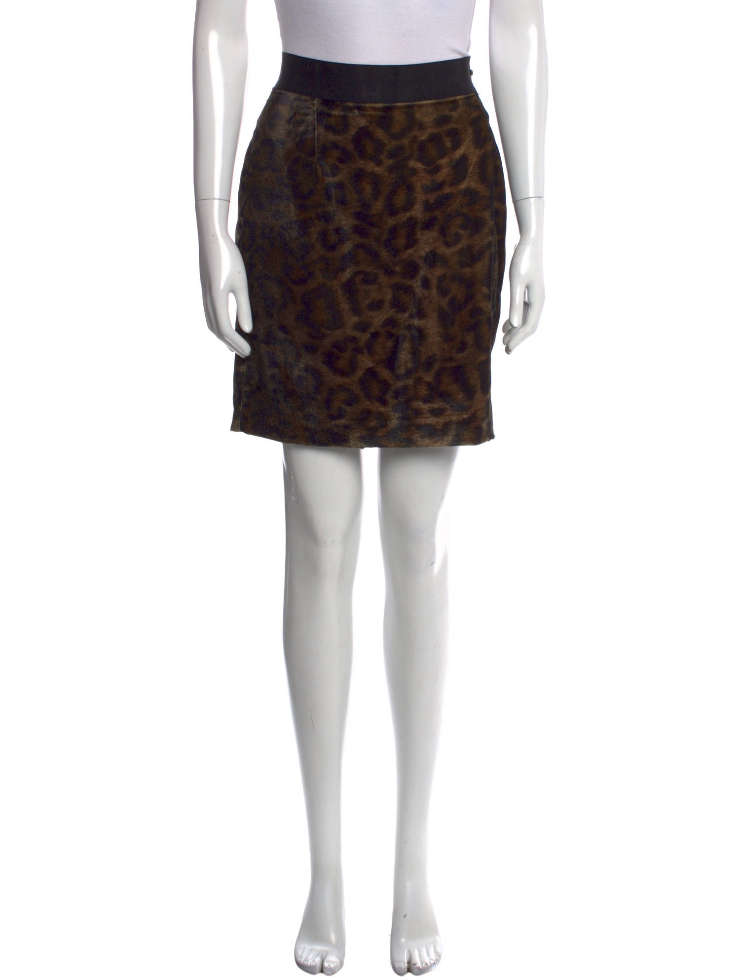 John Richmond Animal Print Mini Skirt w/ Tags